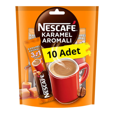 Nescafe 3 in 1 Caramel Flavored 17.7 G x 10 Pack